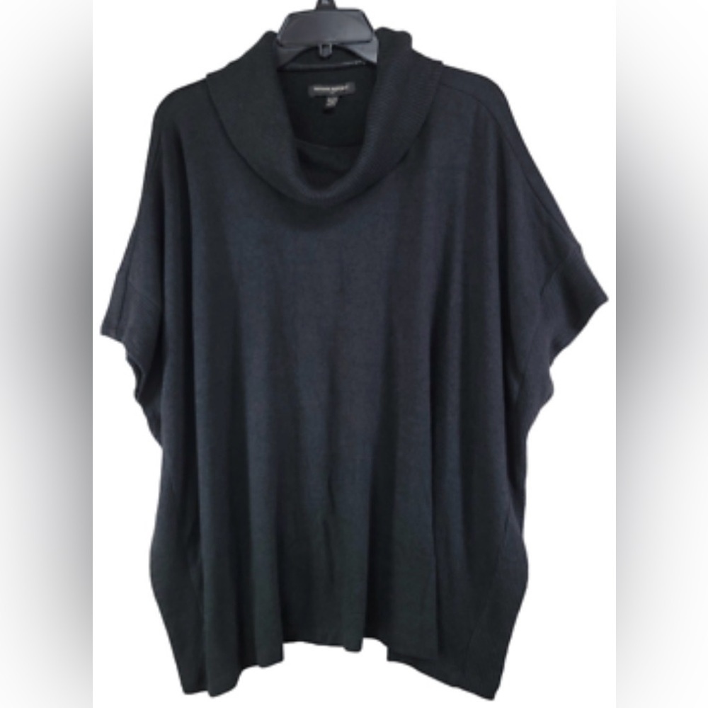 Banana Republic Black Cowl Neck Poncho Sweater | EUC | Sz XS